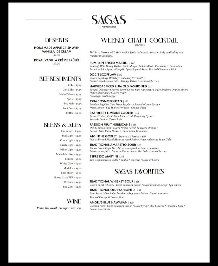 Sagas Menu 7